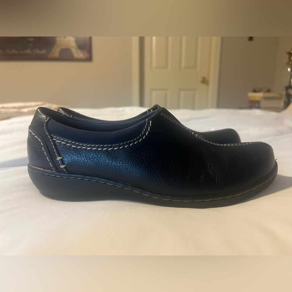 Clark’s Rockport women’s dark blue Leather Shoes - Picture 2 of 5